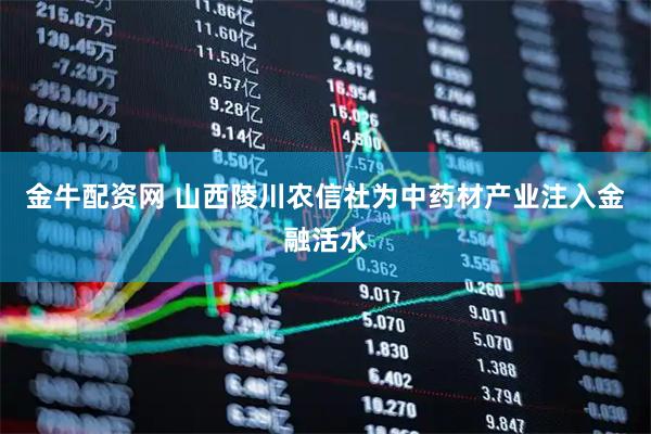 金牛配资网 山西陵川农信社为中药材产业注入金融活水