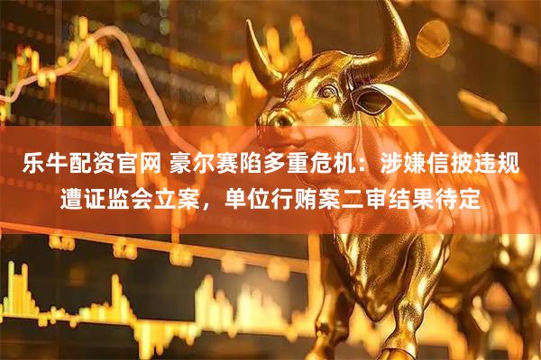 乐牛配资官网 豪尔赛陷多重危机：涉嫌信披违规遭证监会立案，单位行贿案二审结果待定